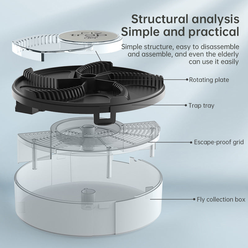 Fly Trap: Automatic, Removable Pest Catcher for Household & Kitchen - Korvel