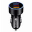 Cargador de coche USB dual QC3.0 con pantalla LCD