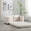 Canapé-lit futon convertible 3 plis - Gris foncé, Gris clair et Beige