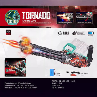 Tornado Double Tube Gatlin GelBlaster Toy Gun