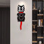 New Hot American Classic Kit Cat Clock: Swing Tail, Creative, Cute Gift, Retro Decor, Hanging Design. - Korvel