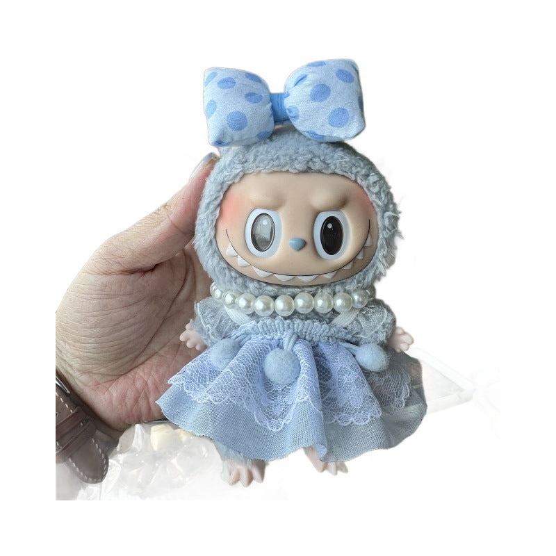 Labbubu Doll Accessories - Stylish Keychain & Clothing Set