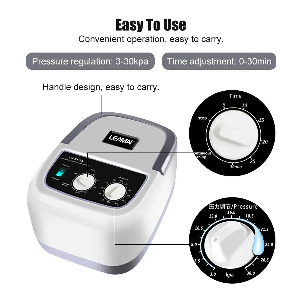 Massage Air Compression Sports Recovery Boots Foot Leg Air Pressure Massager Air Recovery Boots Pressotherapy - Korvel