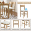 TOPMAX farmhouse countertop height 5-piece dining table set with 1 rectangular dining table and 4 brown dining chairs - Korvel