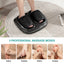 Shiatsu foot massager, heating and deep massage therapy, air compression, vibration pain relief, and circulation - Korvel