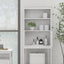 Over The Toilet Rack 2 -Tier Toilet Bathroom Spacesaver Storage Shelf with 2 Doors Wood Storage Organizer Cabinet - Korvel