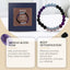Purple Glass Bracelet, Glass Crystal Personality Fashion Decorative Clothing Accessories Hand Beaded Bracelet - Korvel