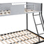 Full double-layer metal bed/heavy-duty sturdy metal/noise reduction/safety ventilation board guardrail - Korvel