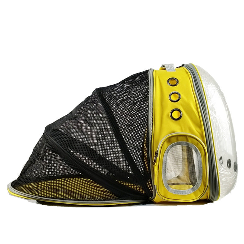 Cat Bag Panoramic Space Capsule Space Bag Pet Bag Portable Backpack Porous Breathable And Light Proof Expandable Cat Bag - Korvel
