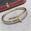 Precision Thick Plating Head and Tail Diamond Fashion Three-Circle Full Diamond Couple Bracelet - Korvel