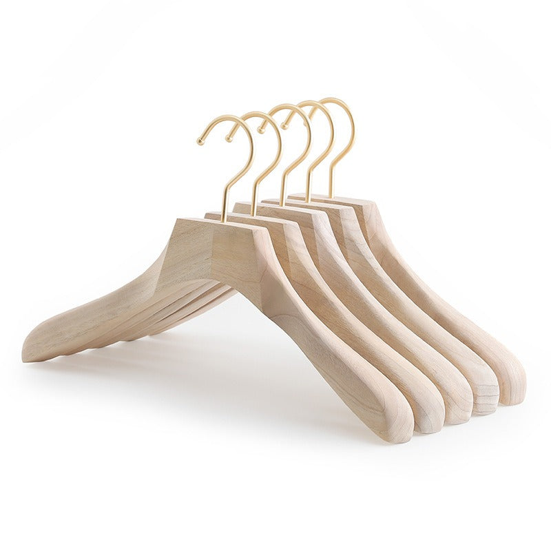 1PCS Household clothes hanging wooden anti-slip clothes rack - Korvel