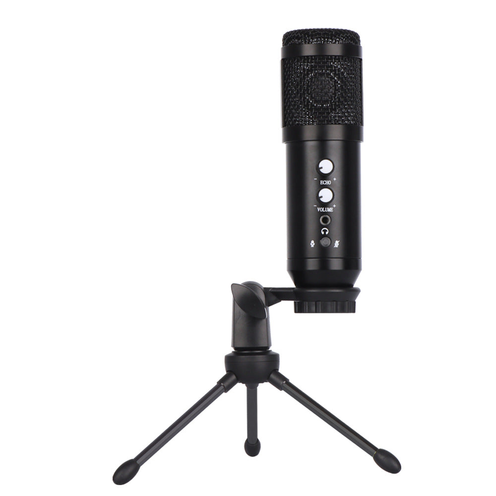 USB Condenser Microphone Mobile Computer Game Live Microphone Live Karaoke Conference Recording Microphone - Korvel