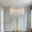 Luxurious Round Silver Crystal Chandelier