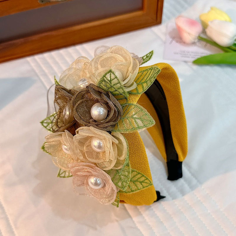 Fashionable handmade flower headbands - Korvel