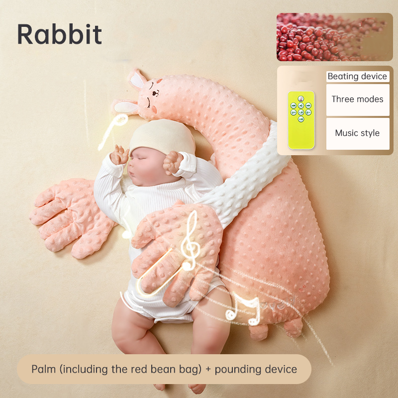 Babycare Soothing Sleep Aid: Anti-Moros Reflex Pillow and Patting Toy - Korvel
