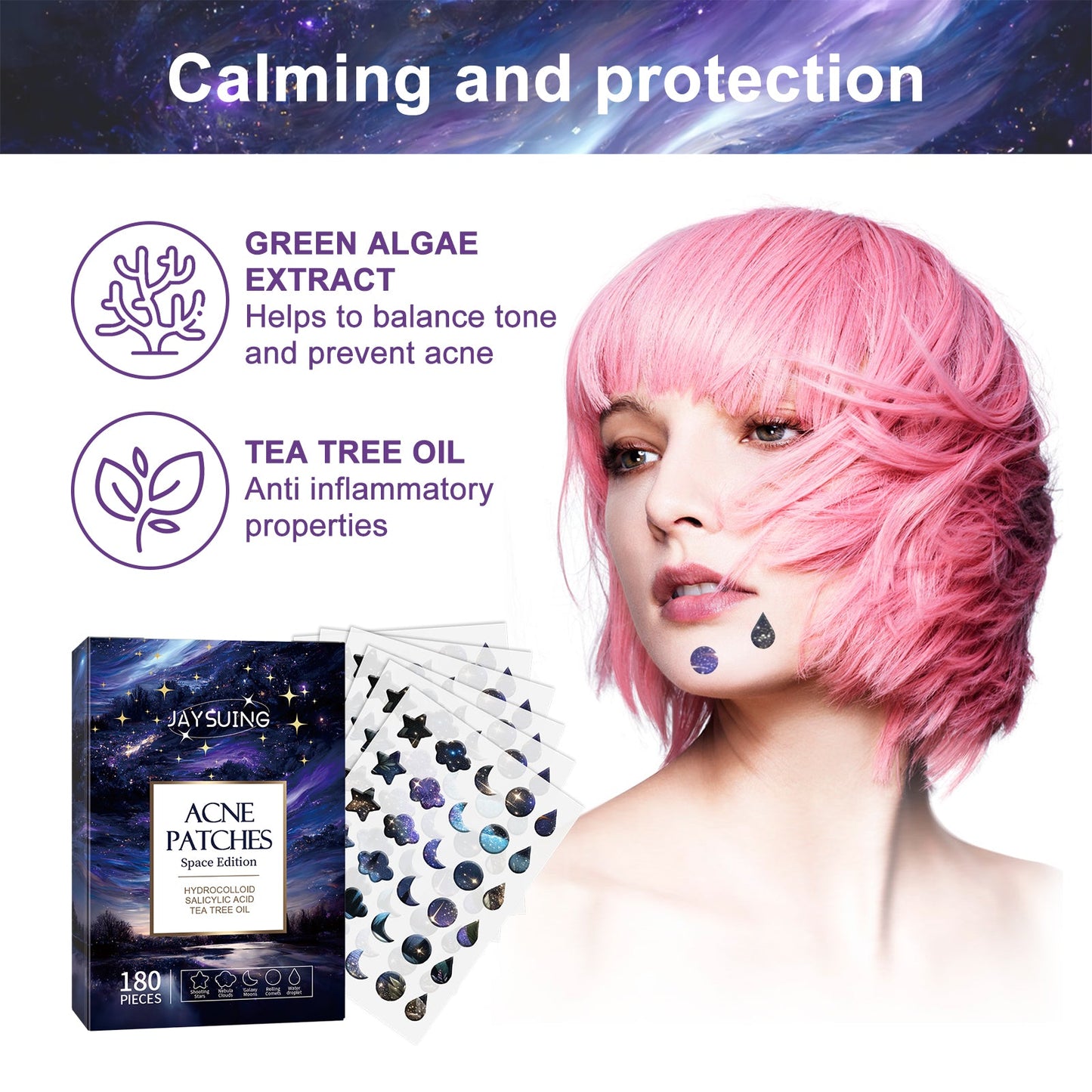 Acne Patch, Fade Closed Mouth Acne, Clear Acne, Waterproof Breathable Repair Acne Muscle Pattern Acne Patch - Korvel