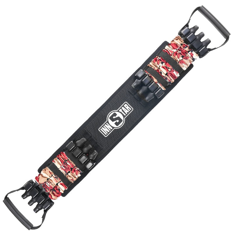 Adjustable Rubber Push Up Bands Bench Press Tension Rope Iron Bar for Chest Arm Home Gym Strength Training Dropshipping - Korvel