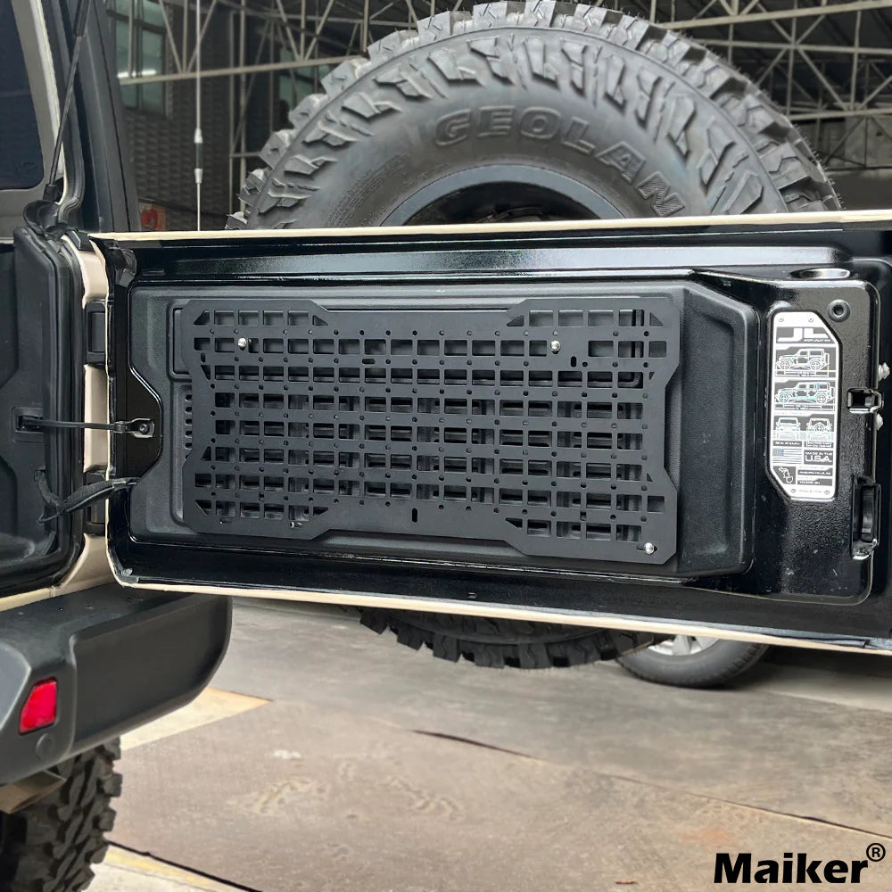 JK&JL Tailgate Tactical Panel for Wrangler Tailgate Tool Kit/JL Organizer Racks Compatible with Jeep Wrangler 2007-2022 JK JKU & - Korvel