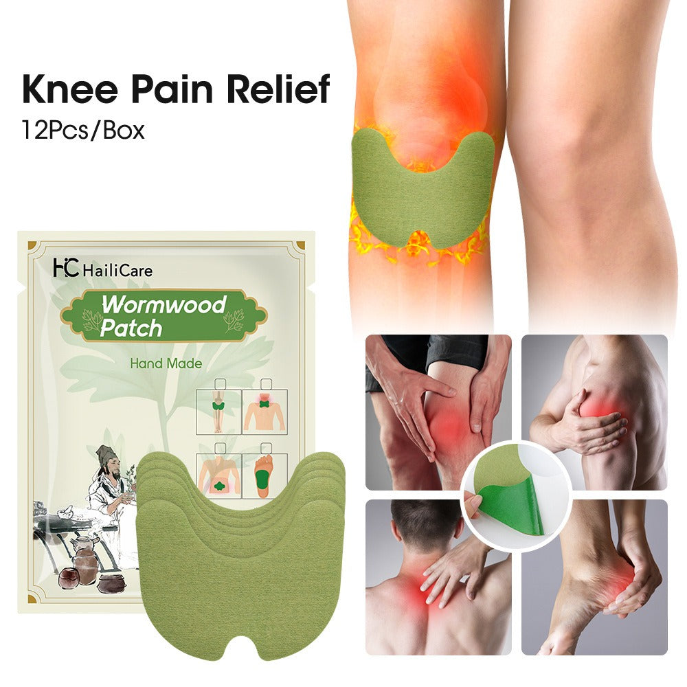 12pieces/Bag Foot Neck Knee Waist Massage Stickers Wormwood Natural Plant Self-heating Relief Joint Ache Pain Cinnamon Ginger - Korvel