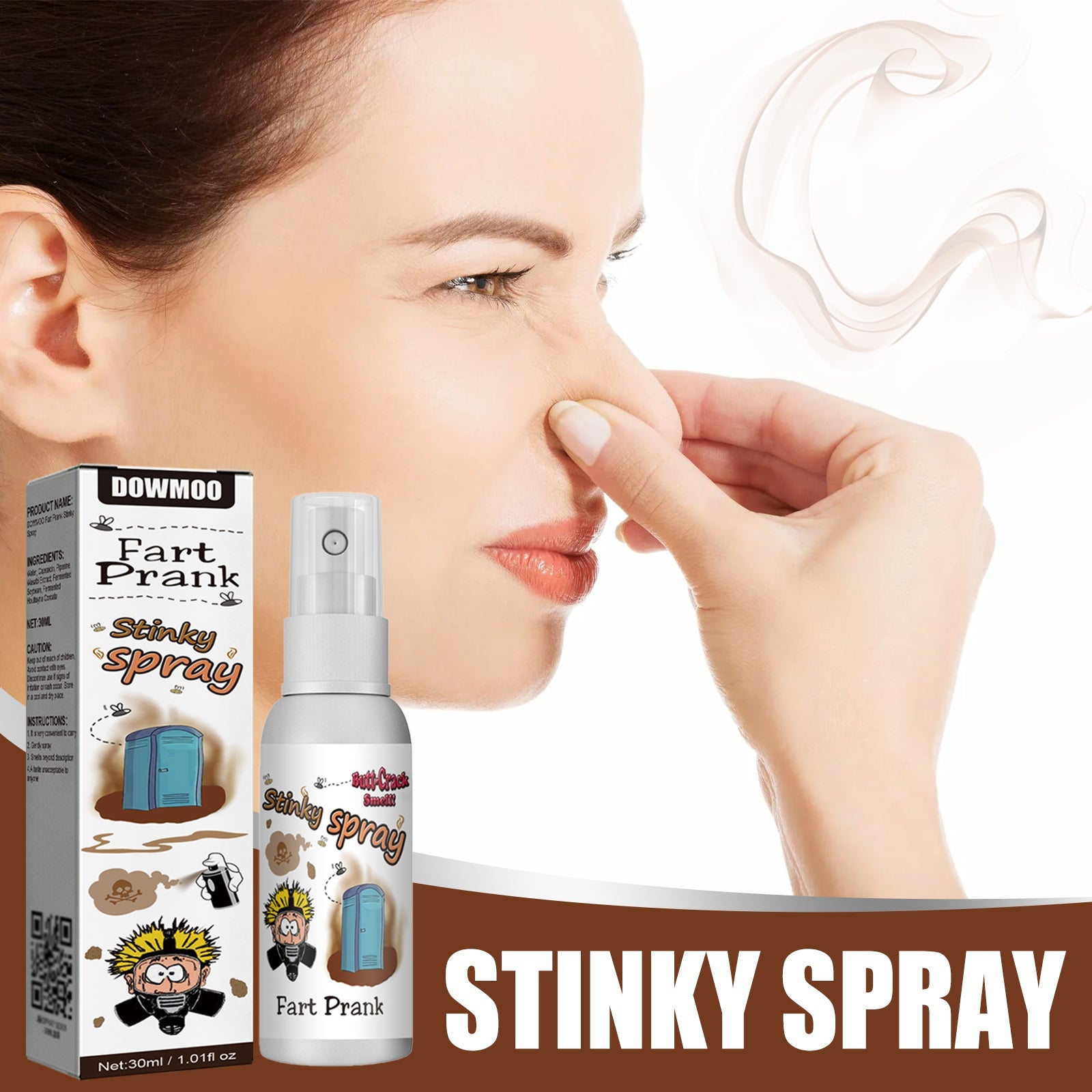 Fart Spray, A Liquid Spray For Funky Long-Lasting Odors Entertainment Spoofing Odor-Relieving Toys - Korvel