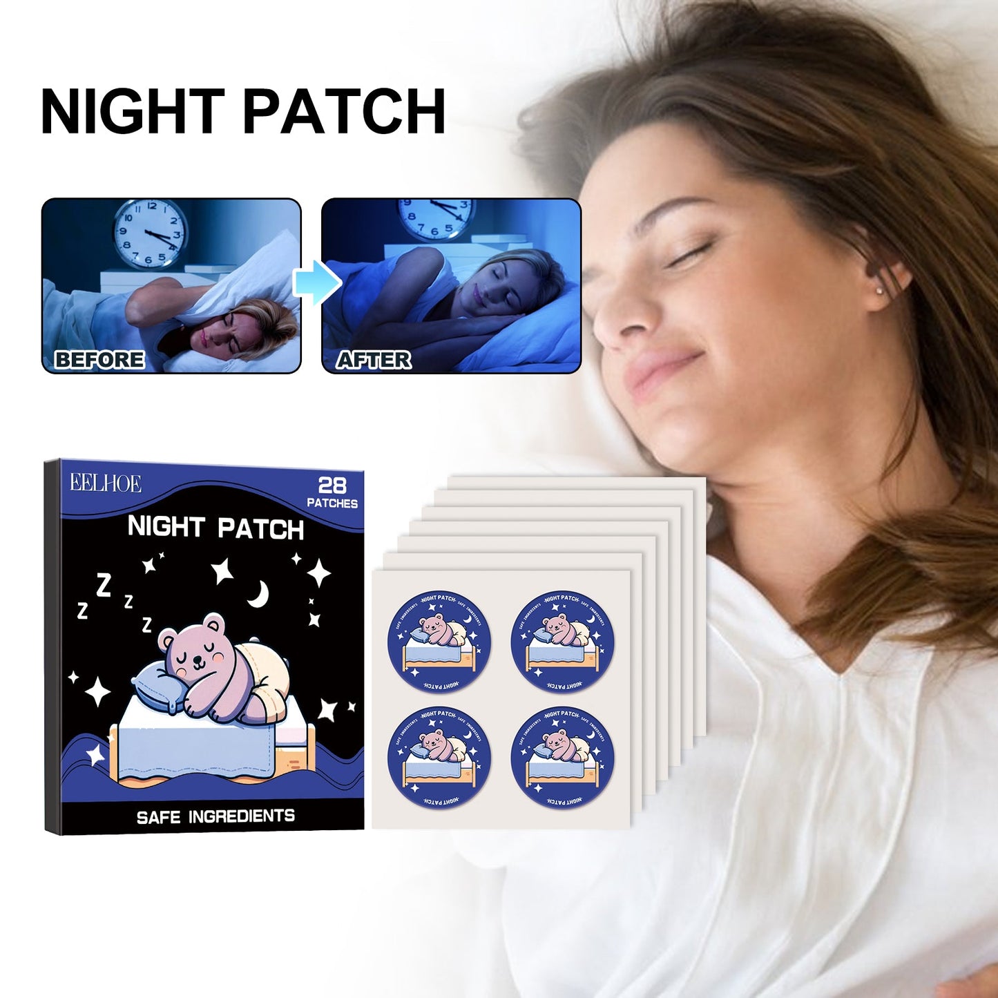 Night Patch, Relieve Muscle Tension And Body Fatigue To Help You Fall Asleep Quickly - Korvel