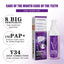 Purple Brightening White Toothpaste, Cleaning Stains Fresh Breath Brightening And Whitening Teeth Toothpaste - Korvel