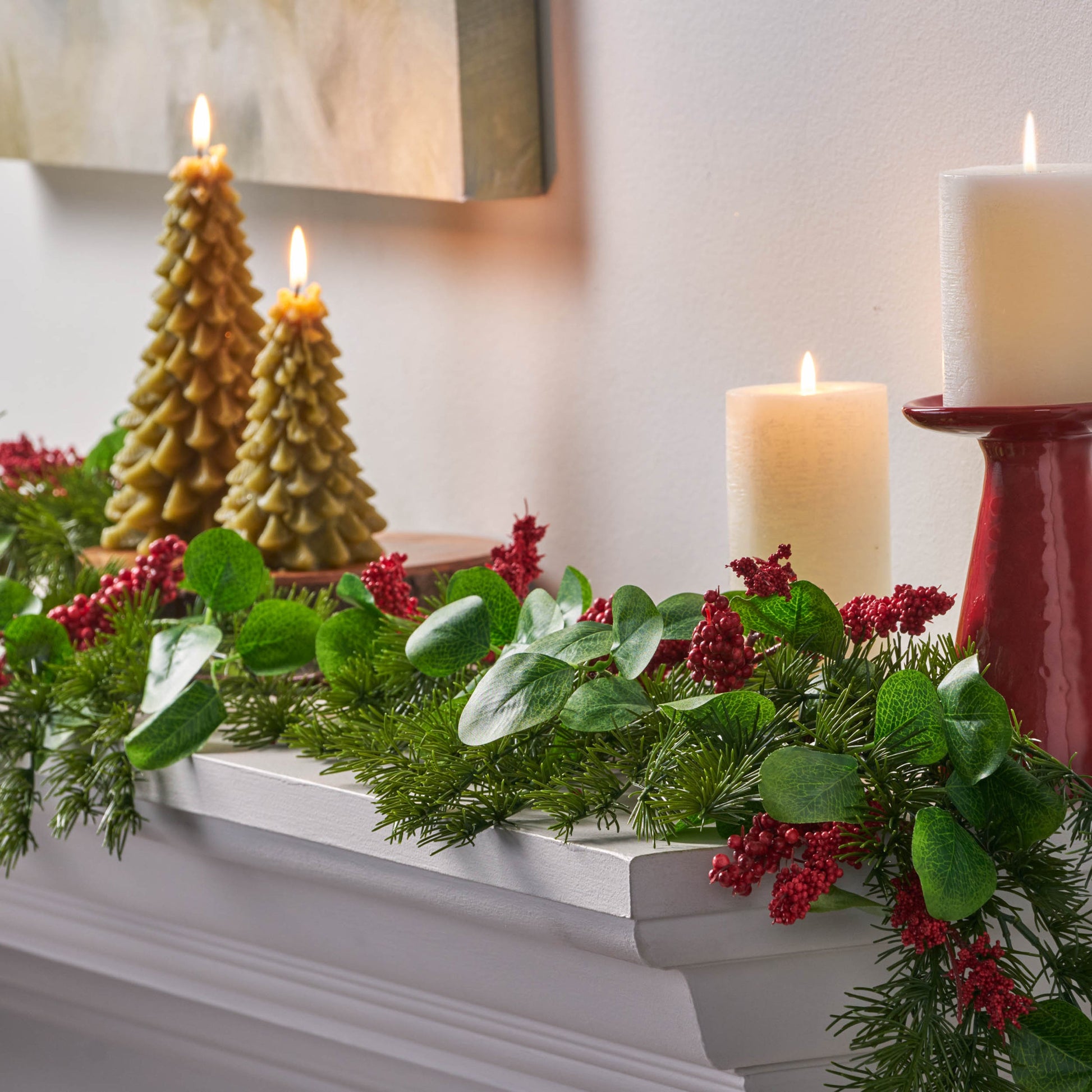 5' LEAVES/BERRY GARLAND - Korvel