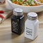 Black and white seasoning jar pepper salt bottle seasoning box square glass - Korvel