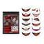 Halloween Tattoo Stickers, Halloween Horror Party Party Makeup Decorative Mouth Tattoo Stickers - Korvel
