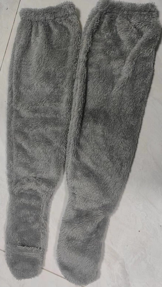 Calcetines de rodilla de felpa acogedora para la comodidad invernal