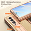 Samsung Fold3 phone case folding with pen slot pen pen pen plain leather protective case FOLD2 all inclusive anti fall suitable - Korvel