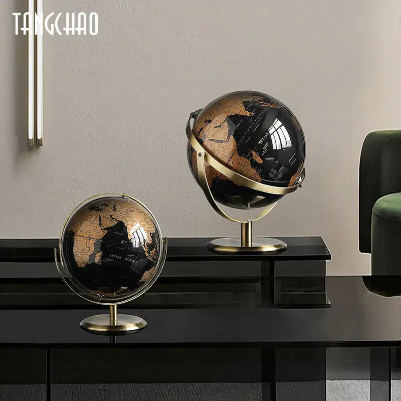 Globo de Escritorio con Mapa Retro para Decoración del Hogar y la Oficina