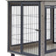 Table d'appoint pour chien de style mobilier sur roues