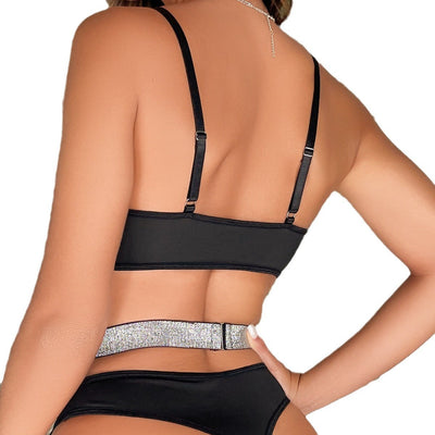 Elegant Backless Bodysuit with Belt