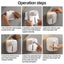 Wall-mounted Automatic Soap Dispenser Multifunctional Infrared Sensor LED Digital Display Touchless Foam USB Rechargeable - Korvel