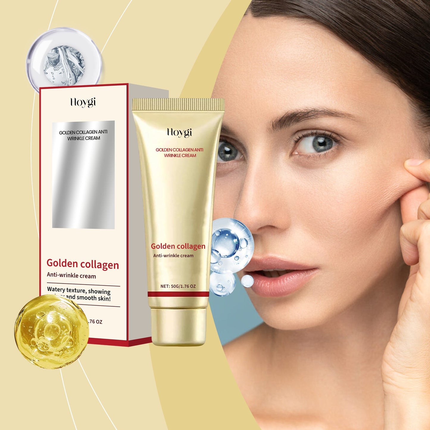 Gold Collagen Cream Hydrates, Firming, Firming And Rejuvenating Skin Care Cream - Korvel