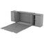Full Size Murphy Bed with Shelves and USB Ports - Gray