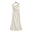 Vestido Midi Bodycon Elegante con Hombros Descubiertos para Mujeres