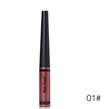 Music Flower Brand 6 Color Shimmer Liquid Eyeliner Pen Brightening Eyes Makeup Eye Liner Pencil Waterproof Quick Drying Eyelid - Korvel