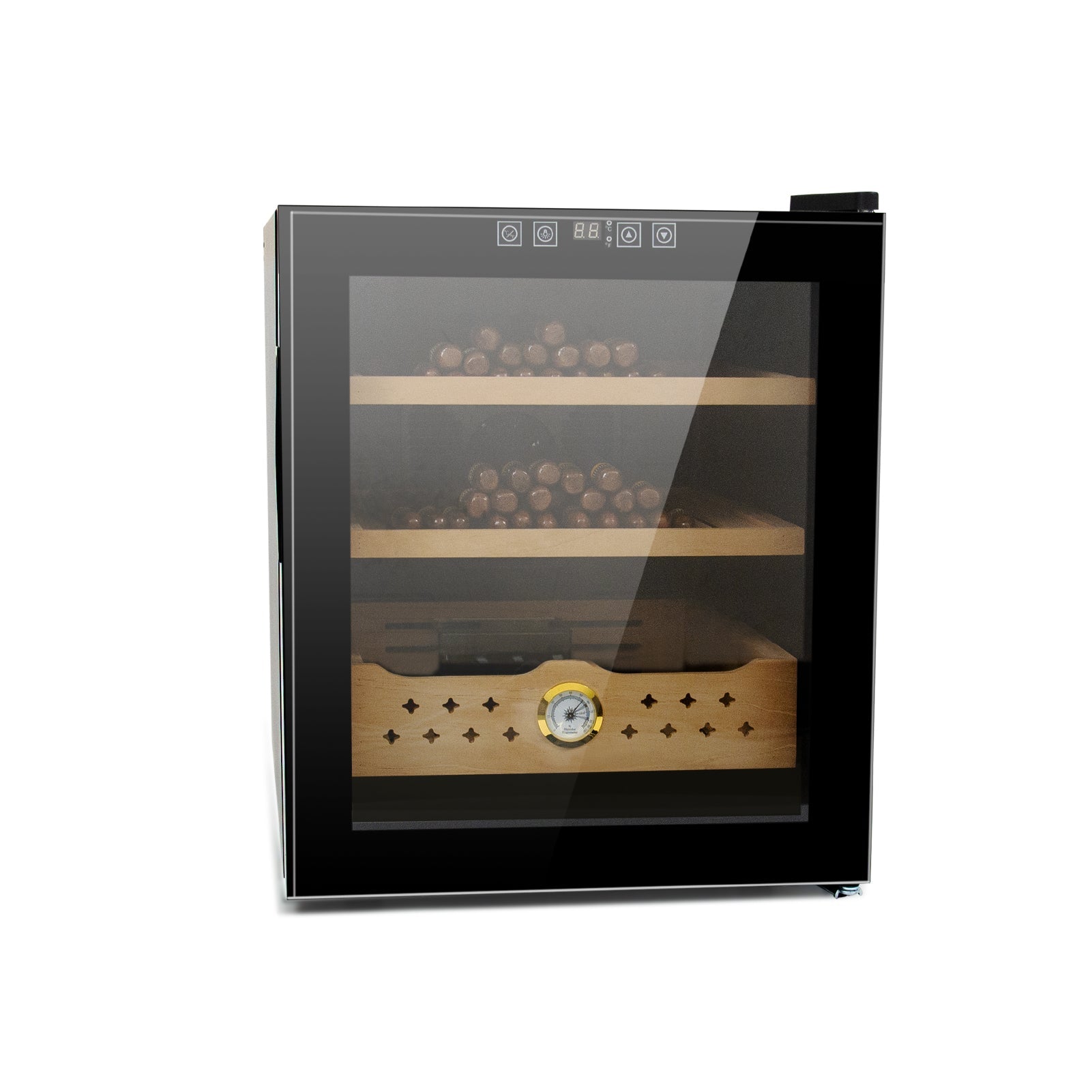 50L Electric Humidor, 300 Counts Capacity Cigar Humidor Humidifiers with Constant Temperature Controller - Korvel
