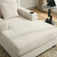39.7" Oversized Chaise Lounger Modern Style Sofa Couch ,with Pillows, Charge Station & Cup Holders, Chenille Fabric, Cream - Korvel