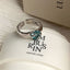 Anillo de Diamante de Circonita de Color Dopamina Love para Mujeres