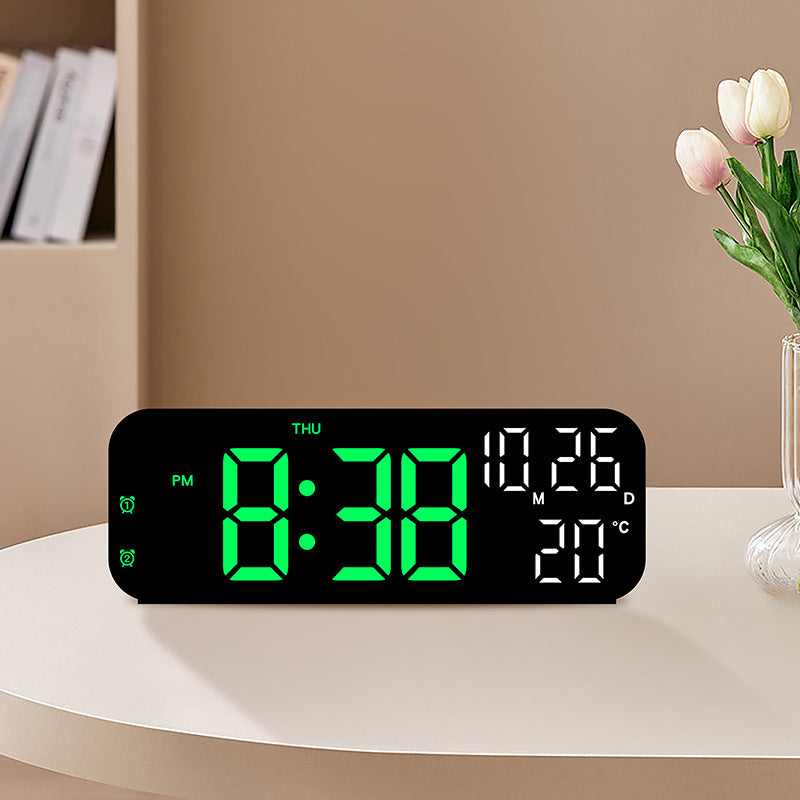 Premium Digital Alarm Clock with Temperature and Voice Control