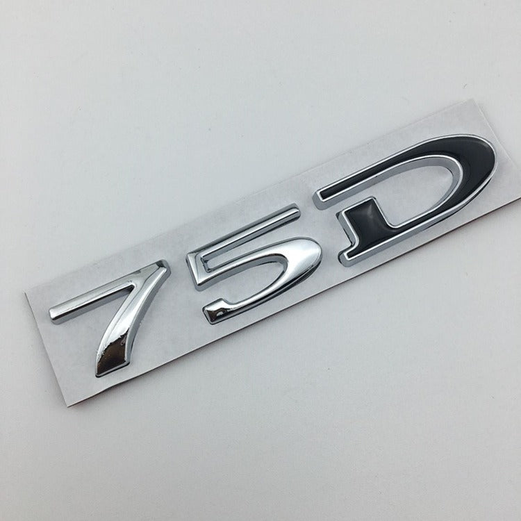 Premium Metal Tail Label Sticker for Tesla Models