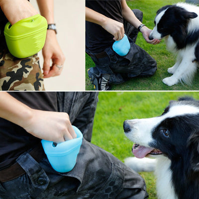 Silicone Pet Training Bag for Outdoor Use