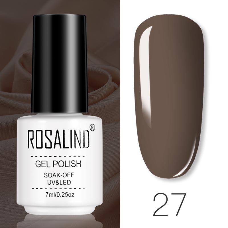 ROSALIND Gel Polish Set Manicure for Nails Semi Permanent Vernis top coat UV LED Gel Varnish Soak Off Nail Art Gel Nail Polish - Korvel