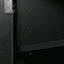 Black Triangle Bathroom Storage Cabinet with Adjustable Shelves