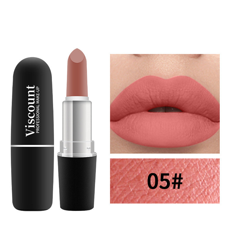 New Frosted Bullet Fog Matte White Lipstick Small Pepper 12 Color Moisturizing Lipstick - Korvel