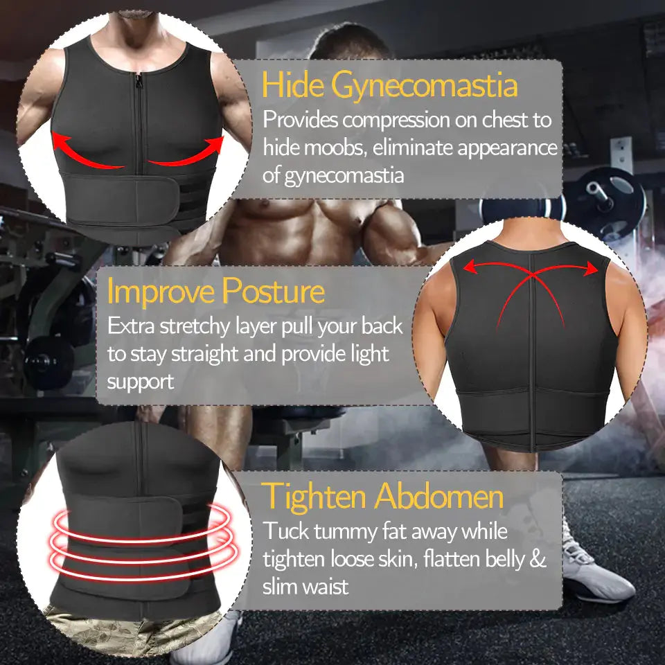 Gilet de modelage pour homme pour un contouring amélioré