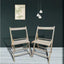 Silla Plegable de Color Natural - Juego de 2